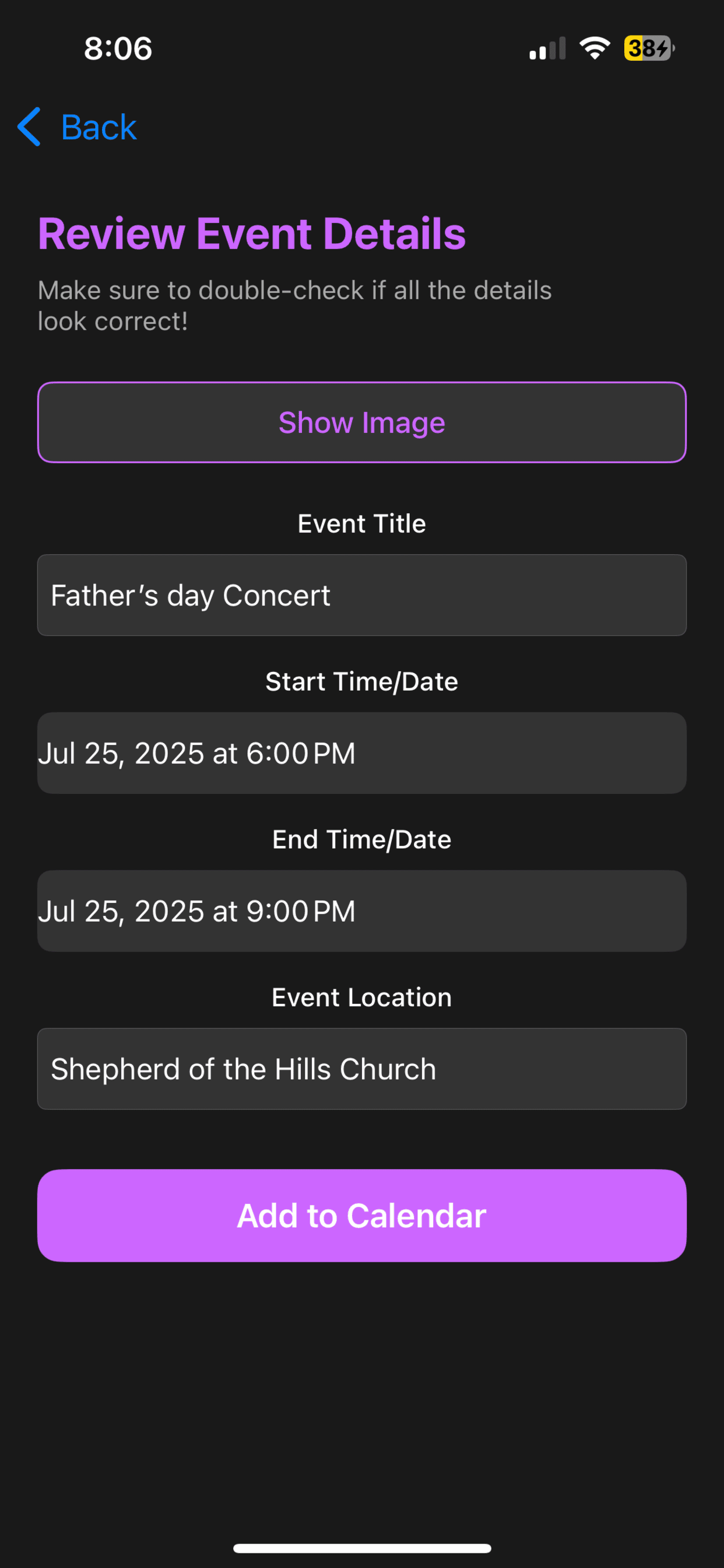 EventSnap+ screenshot 2